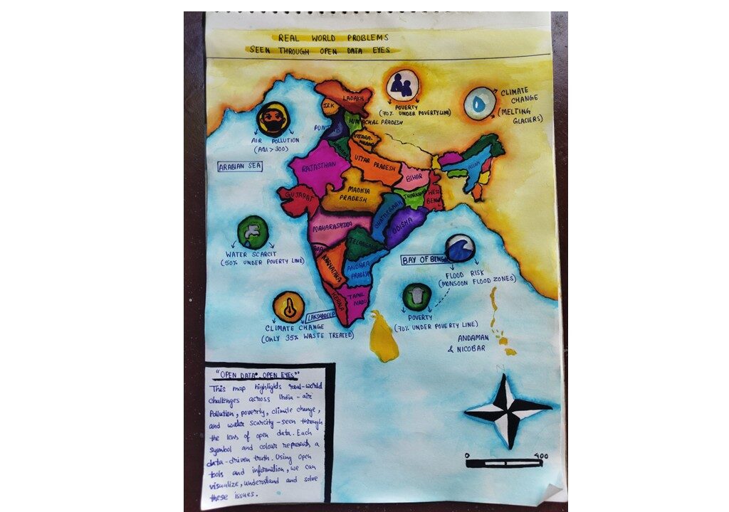 National Map making Competition- Active participation by Krishnashree Borah