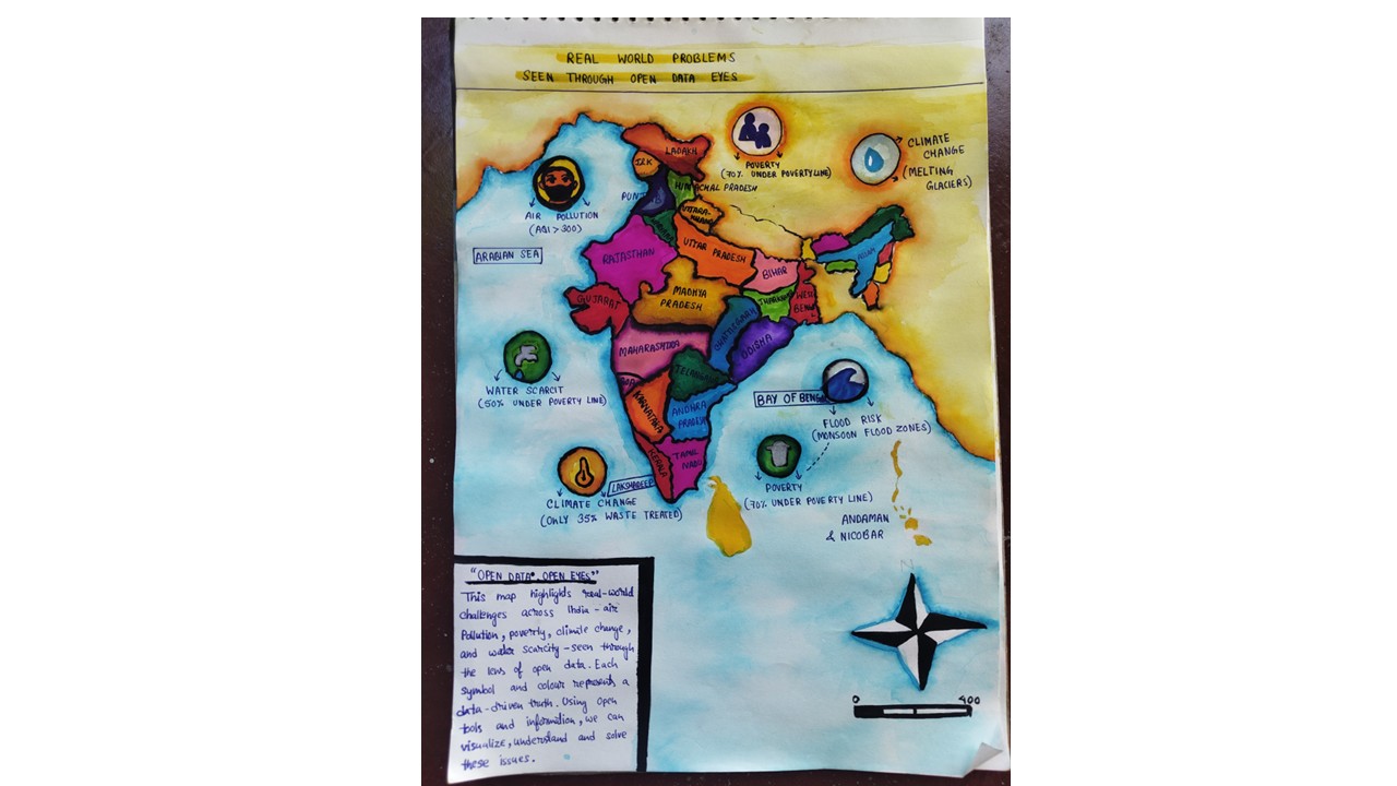 National Map making Competition- Active participation by Krishnashree Borah